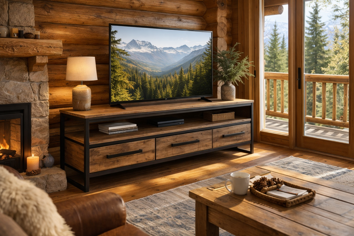 Tubelle Collection TV Stand 28-72-B