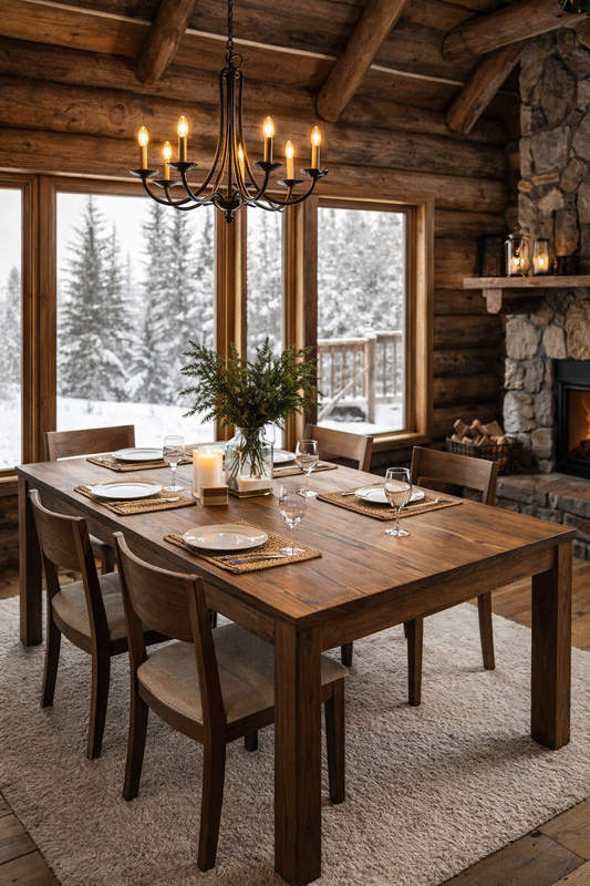 Collection Rustic Table de cuisine 86-511-ERAB