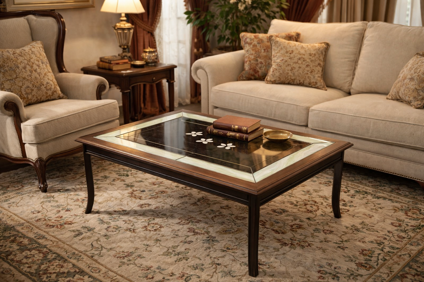 Oasis Collection Stained Glass Center Table 02-101-VIB